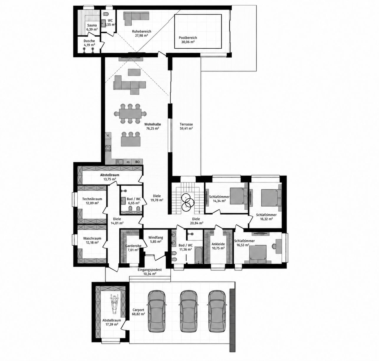 Residenz Birkenhain: Grundriss