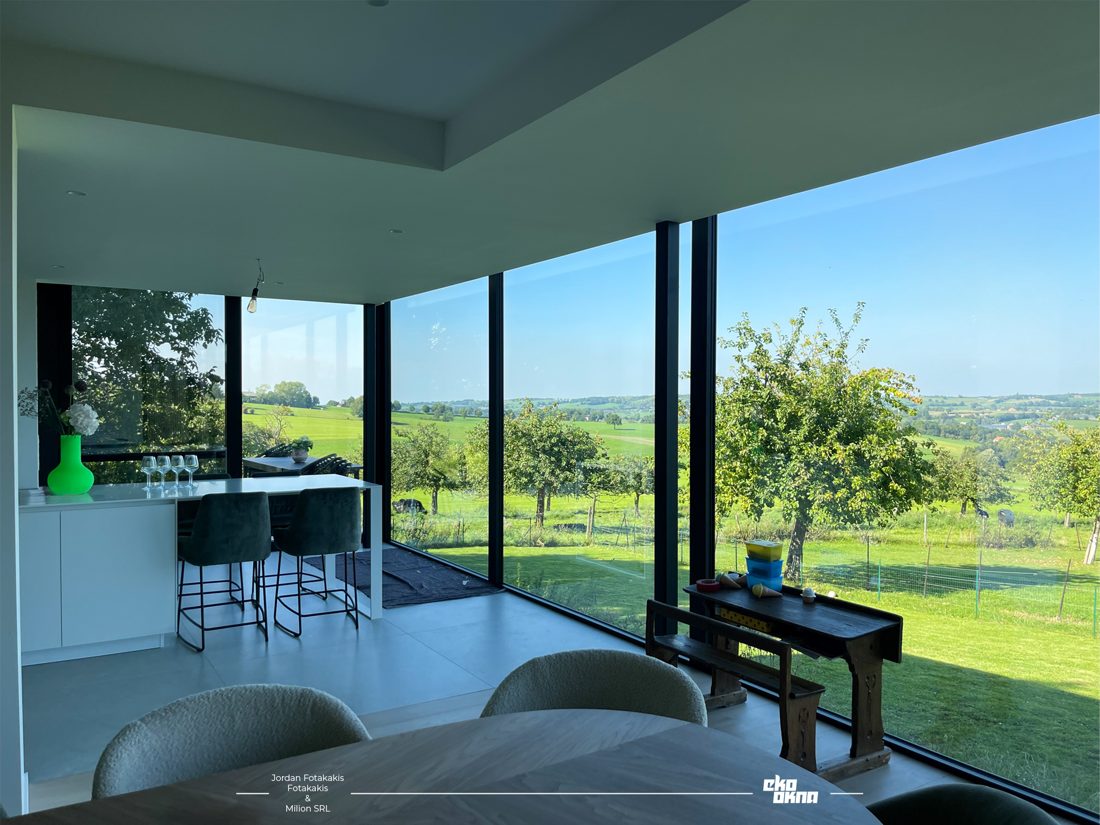 Aluprof MB-86N · Eckverglasung mit Fernblick