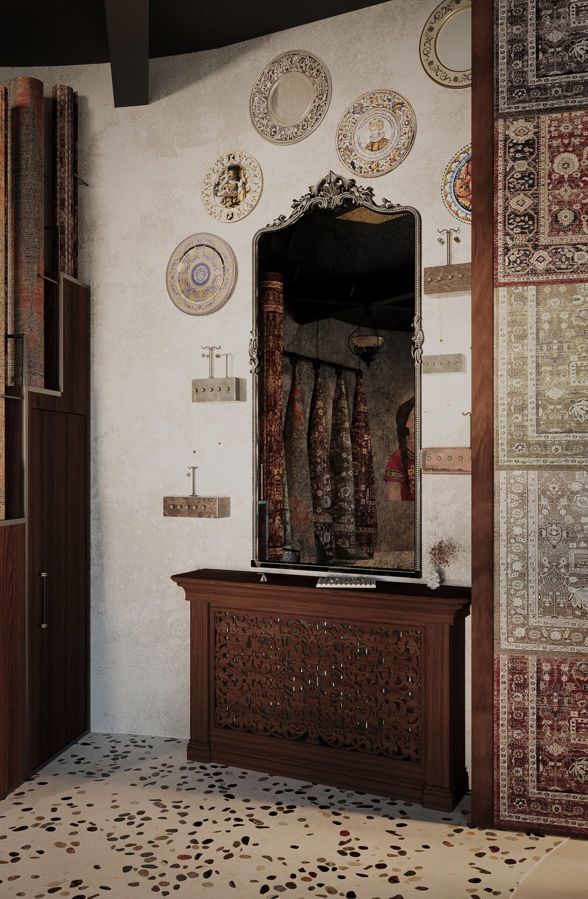 Galerie Ornament: Spiegel und Schrank