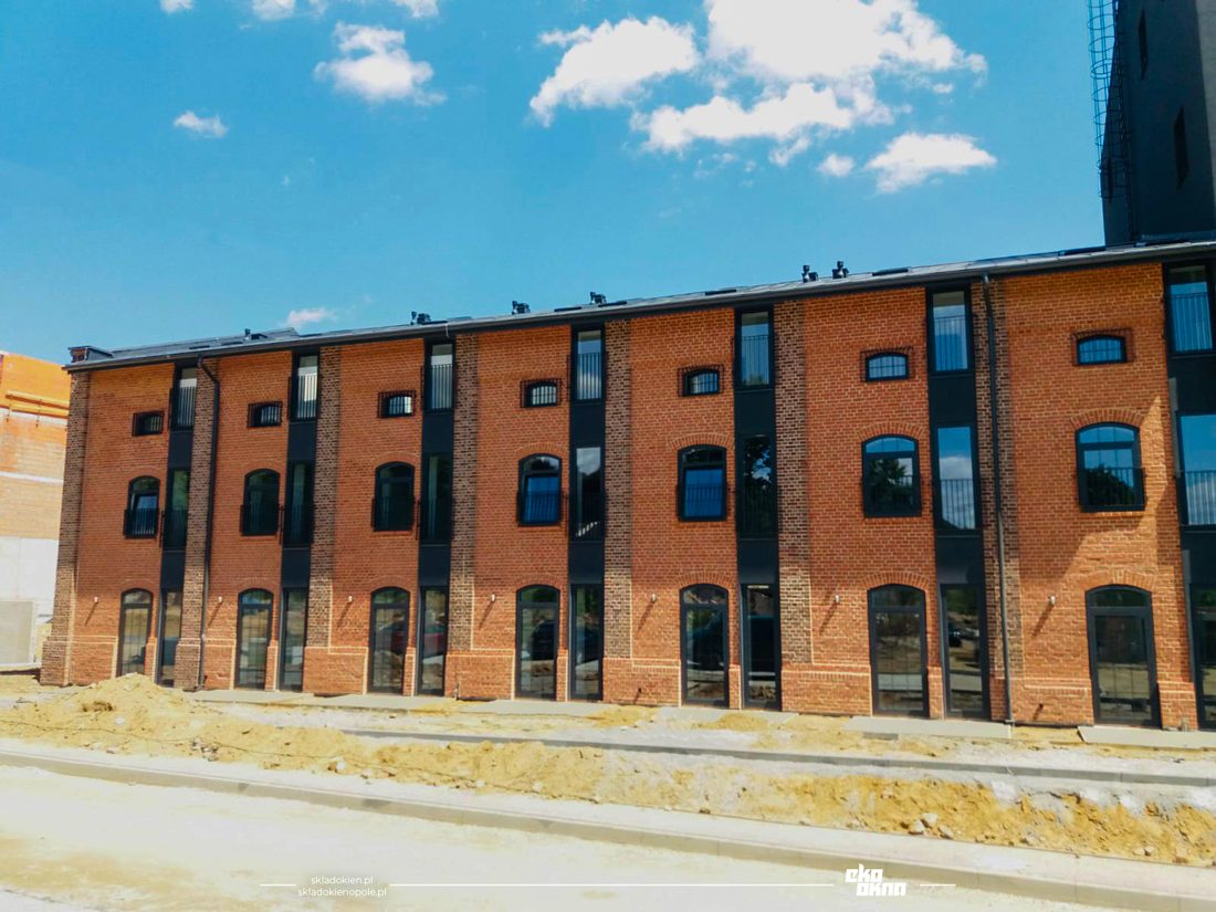 Umbau einer alten Mälzerei, Klinkerfassade