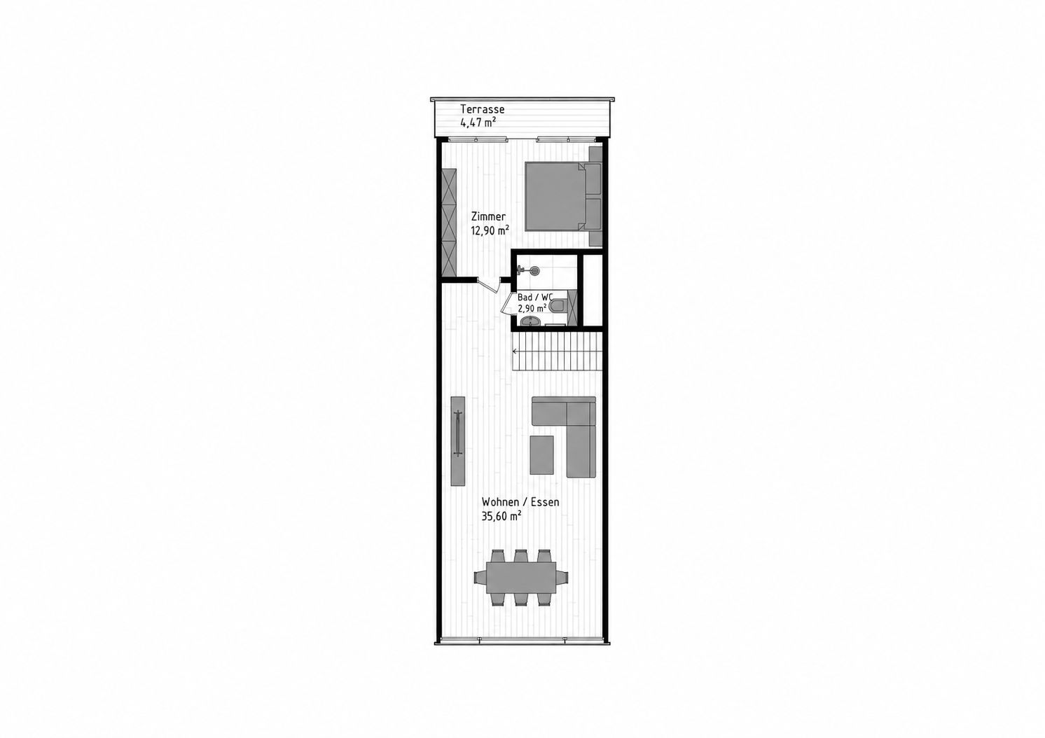 Chalet Waldlicht · Grundriss Obergeschoss