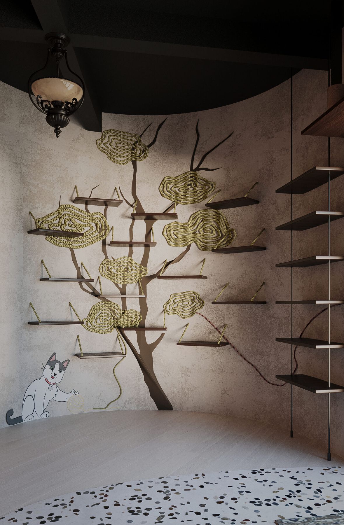Galerie Ornament: Wandbild mit Baum